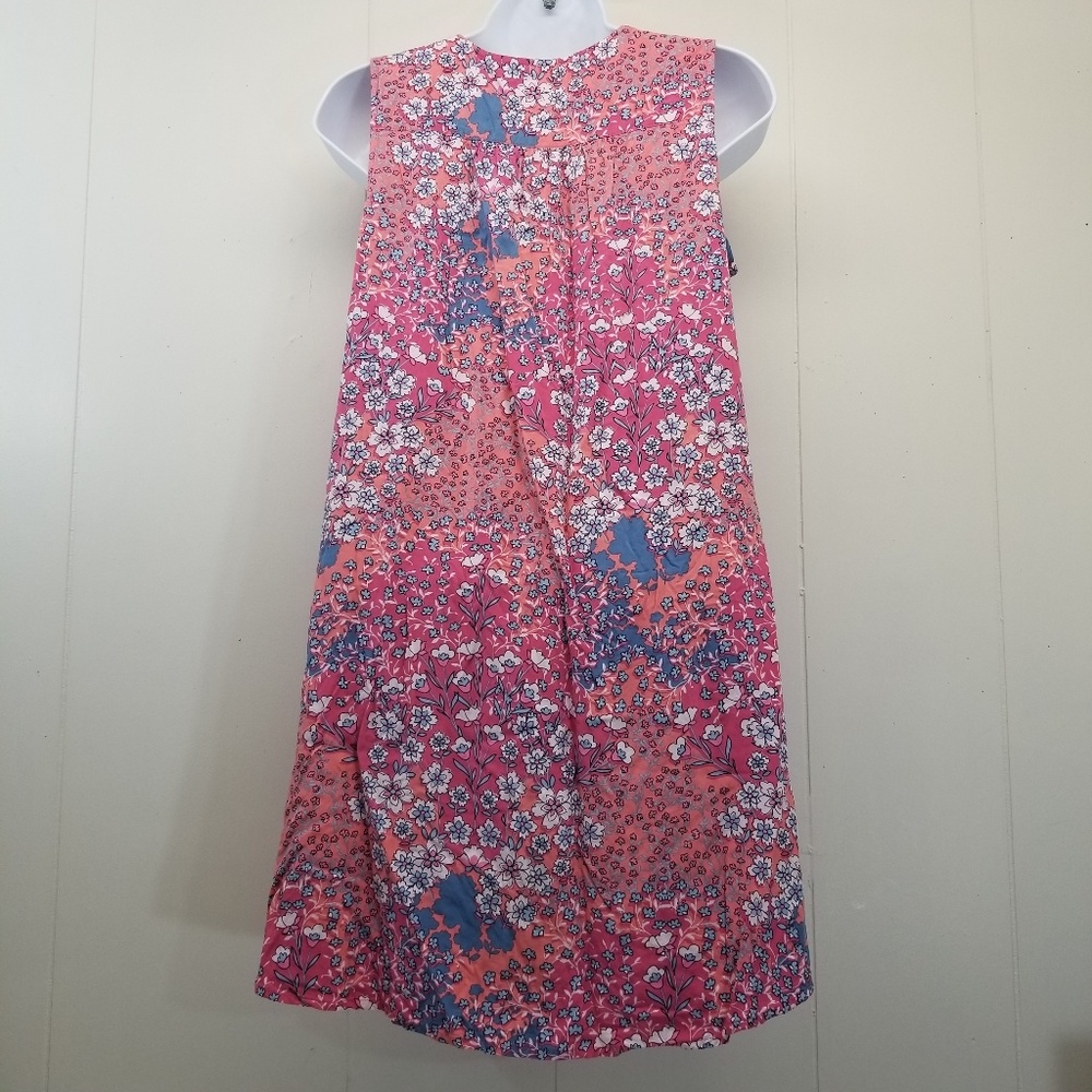 J Jill PS Dress Pink Floral Shift Tunic Pockets - Picture 3 of 4